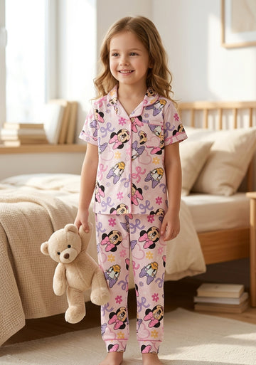 Blossom Bunny Kids Cotton Pajama Set