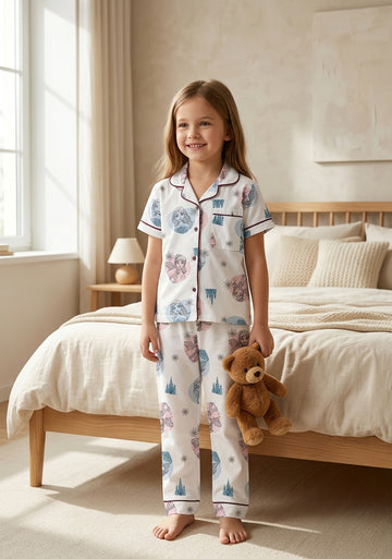 Snowflake Princess Kids Cotton Pajama Set