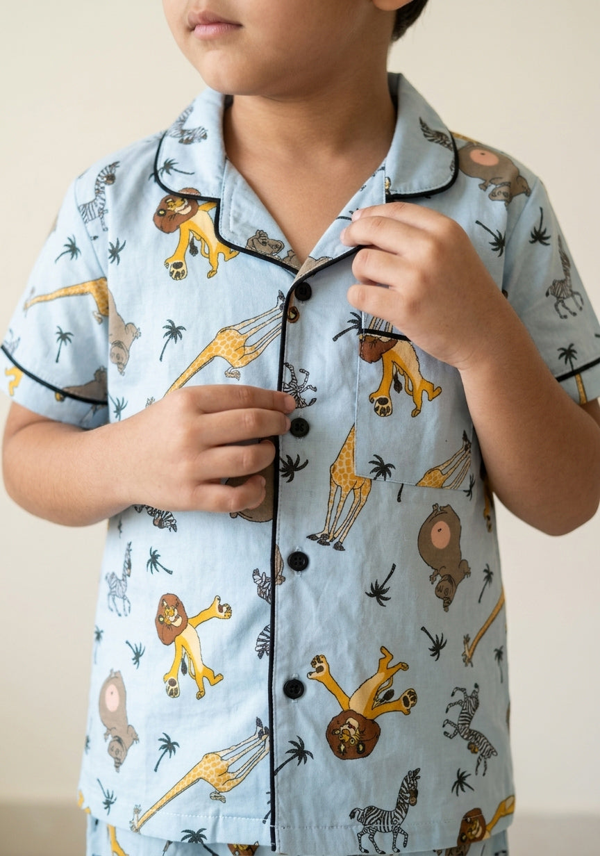 Safari Adventure Kids Cotton Pajama Set