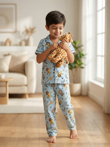 Safari Adventure Kids Cotton Pajama Set