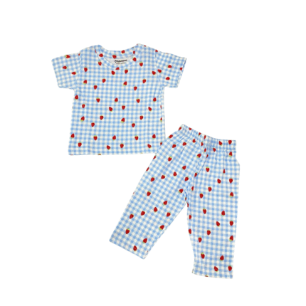 Sweet Strawberry Checkered Set