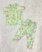 Kids Front Open PJ Set Half Sleeve
