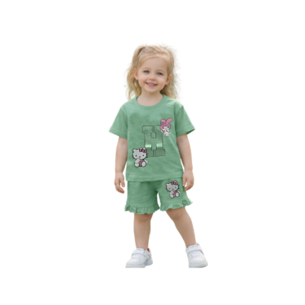 Girls Frill Short Set