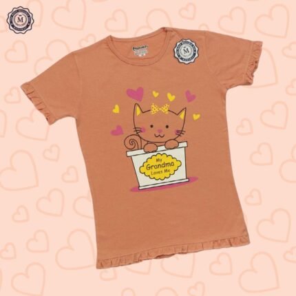 Girls Frill T-Shirt Half Sleeve